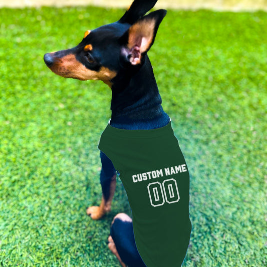 "Team Jersey 00" Custom Dog Shirt