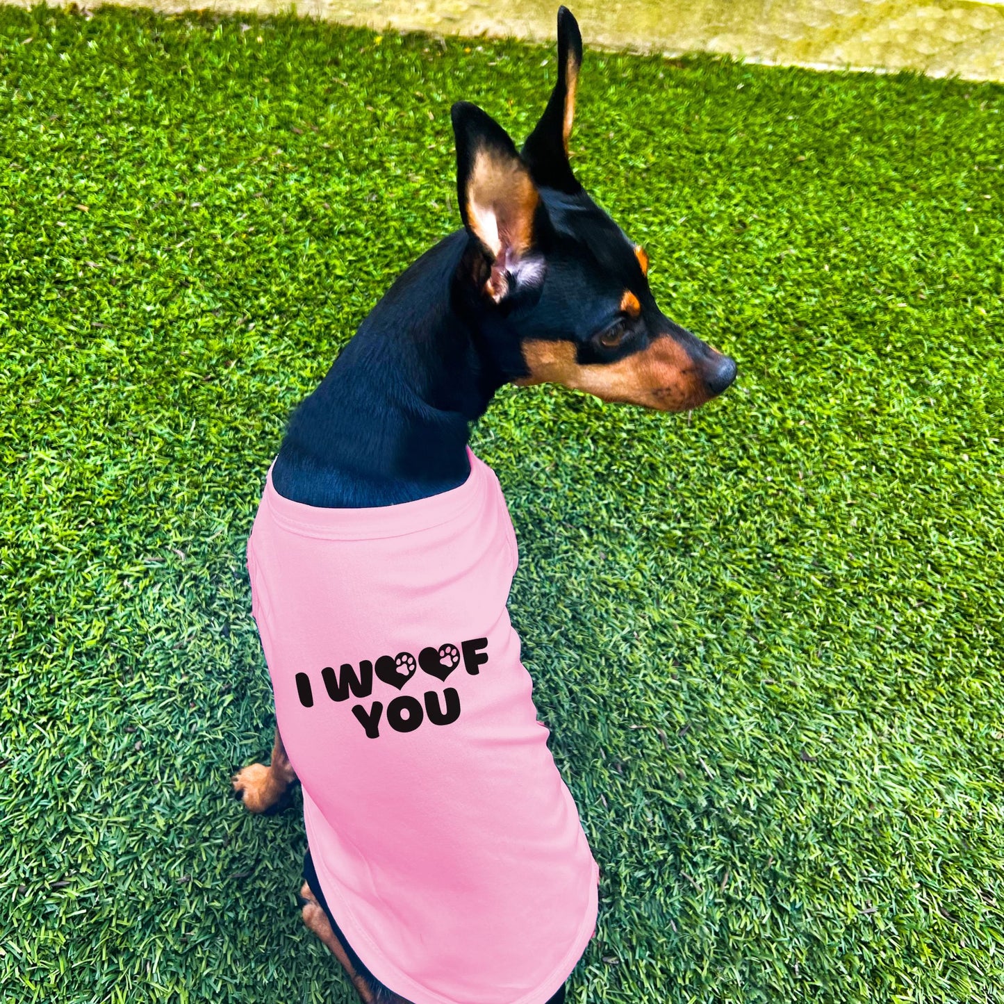 "I Woof You" Dog Shirt