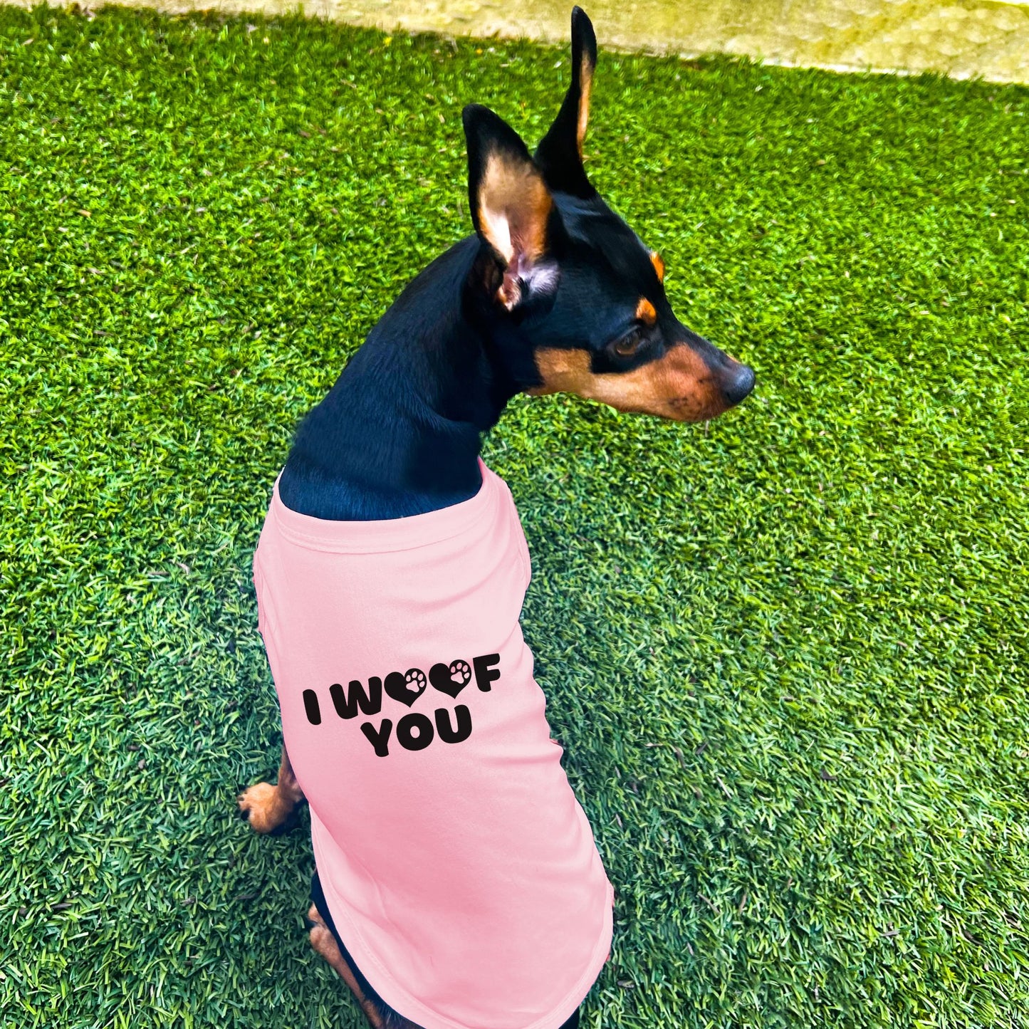 "I Woof You" Dog Shirt
