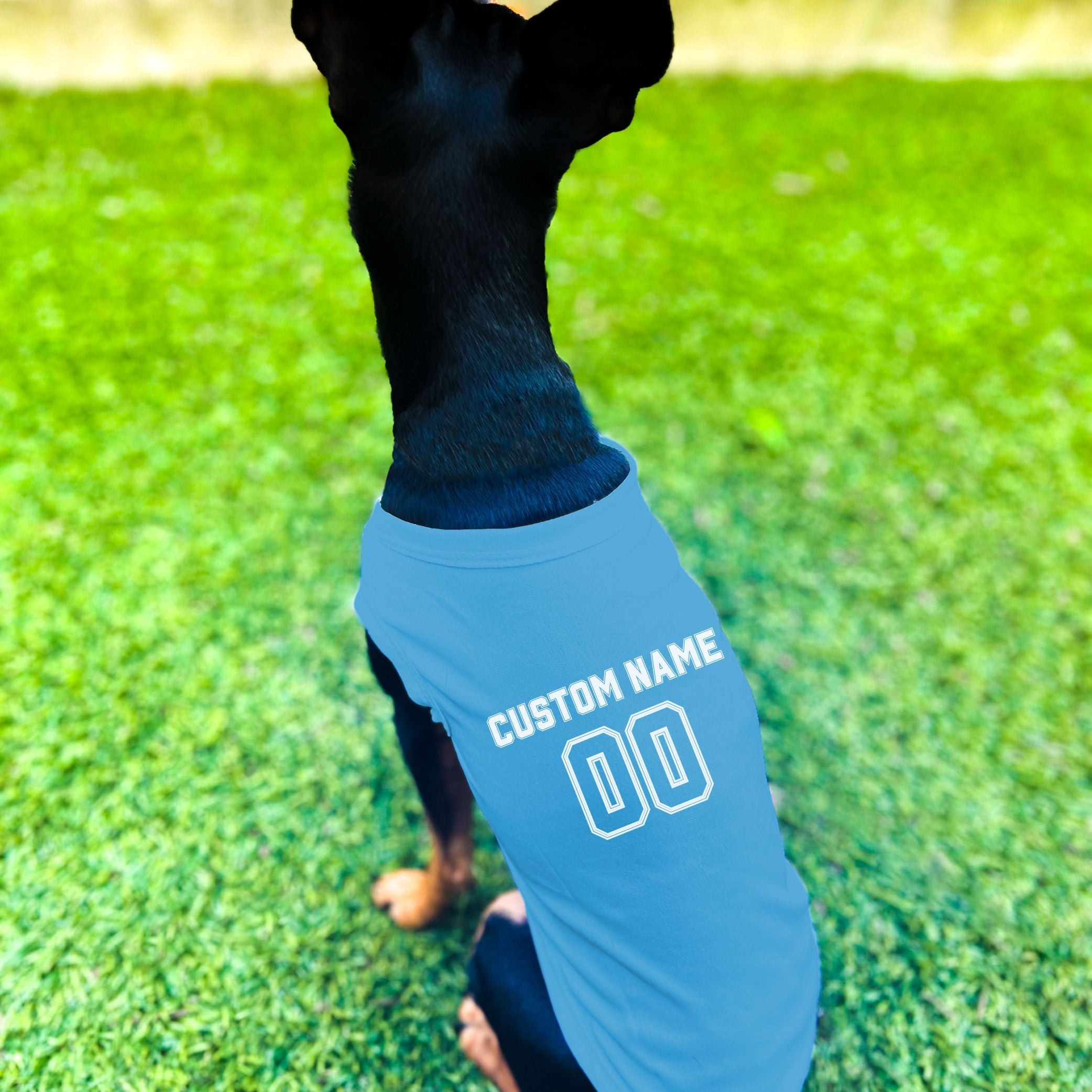 Custom dog hot sale football jersey