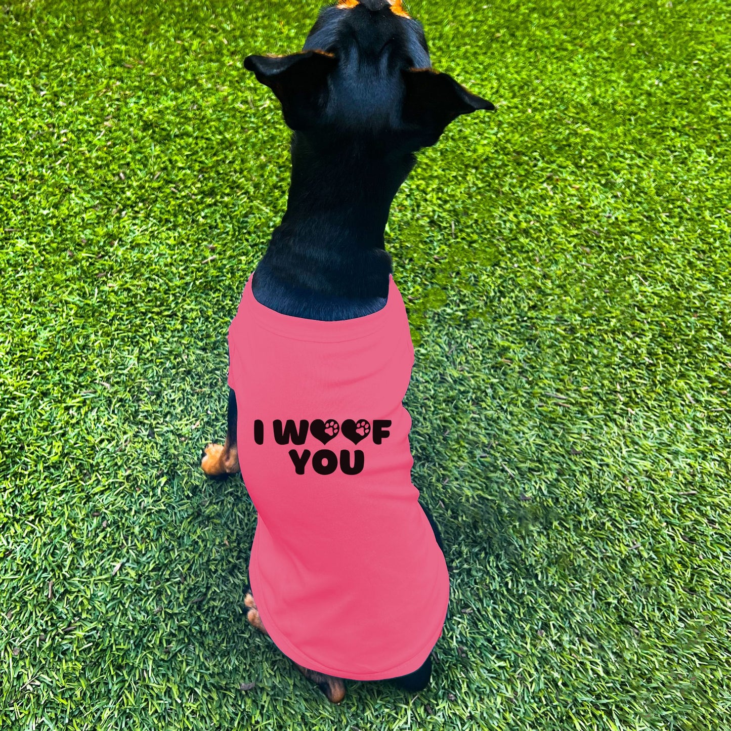 "I Woof You" Dog Shirt